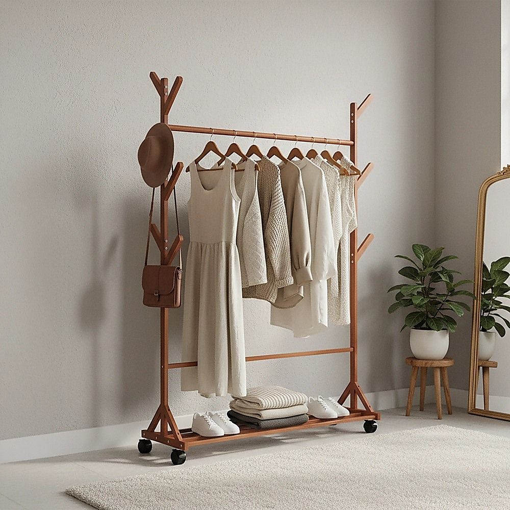 Portable Clothes Rack Coat Garment Stand