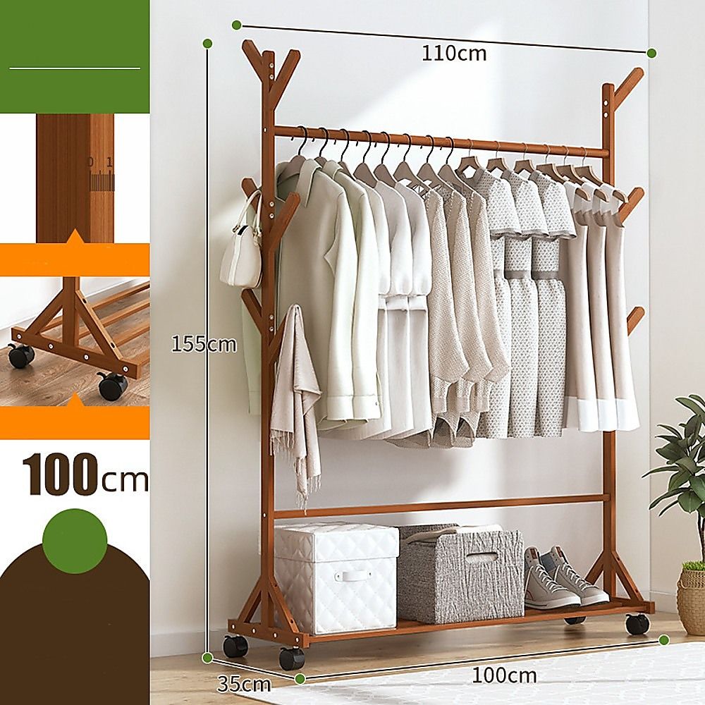 Portable Clothes Rack Coat Garment Stand 07