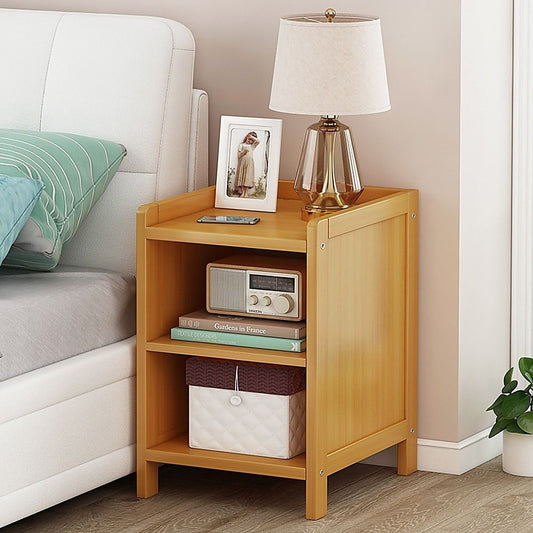 Bamboo Bedside Table Nightstand Storage for Bedroom Sofa Side Stand
