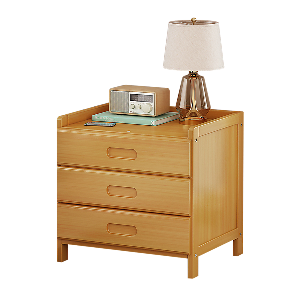 Bamboo Bedside Table Nightstand Storage for Bedroom Sofa Side Stand