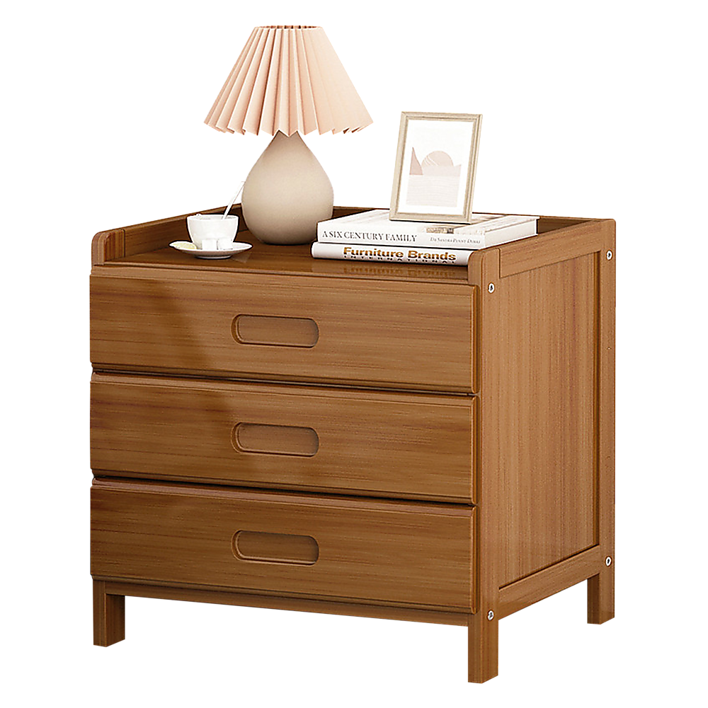 Bamboo Bedside Table Nightstand Storage for Bedroom Sofa Side Stand