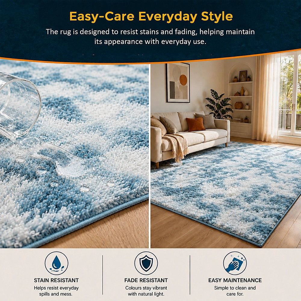 Large Floor Rug 200x300cm Area Carpet for Bedroom & Living Room
