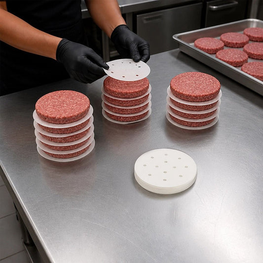 Patty Paper 500pcs Baking Burger Wax Discs Nonstick BBQ 13cm