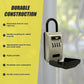 Security 4-Digit Combination Cable Lock Box with Luminous Dials