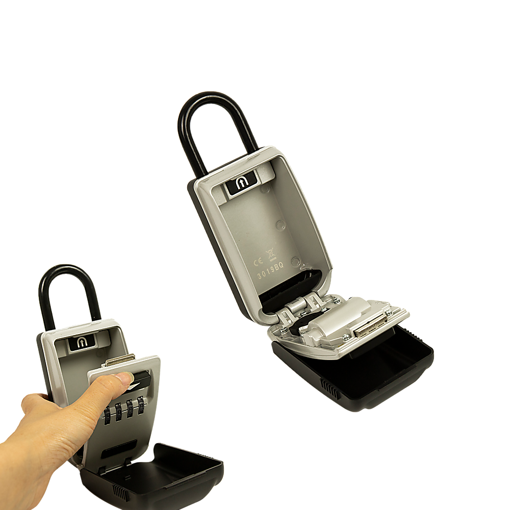 Security 4-Digit Combination Cable Lock Box with Luminous Dials