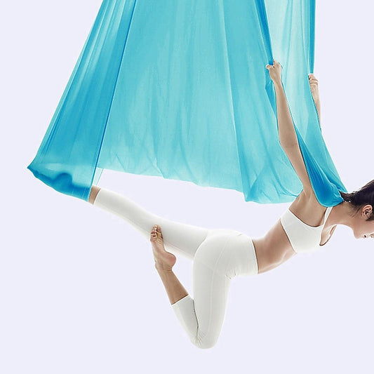 Yoga Pilates Aerial Silk Kit 5x2.8m Swing Anti-Gravity Hammock