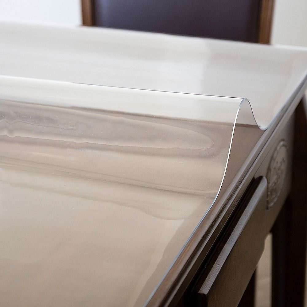 PVC Tablecloth Protector 107x213.4CM Clear Plastic Transparent Cover