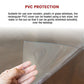 PVC Tablecloth Protector 107x213.4CM Clear Plastic Transparent Cover