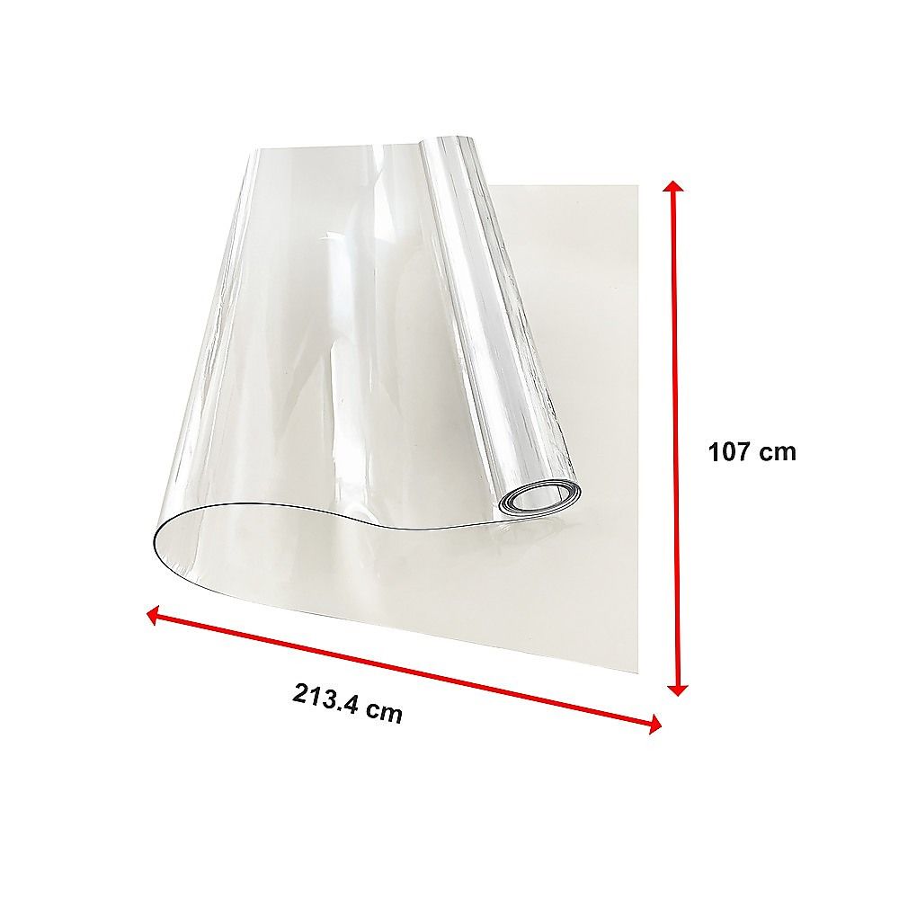 PVC Tablecloth Protector 107x213.4CM Clear Plastic Transparent Cover
