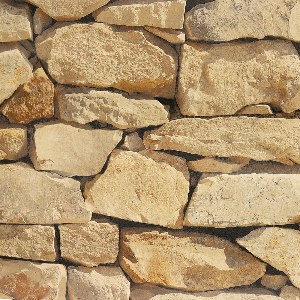 Rustic Rock Brick Wallpaper Self-Adhesive Peel and Stick