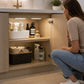 Stick-on Wireless LED Closet Light 2 x 46 Rechargeable Motion Sensor Under Cabinet Lamp