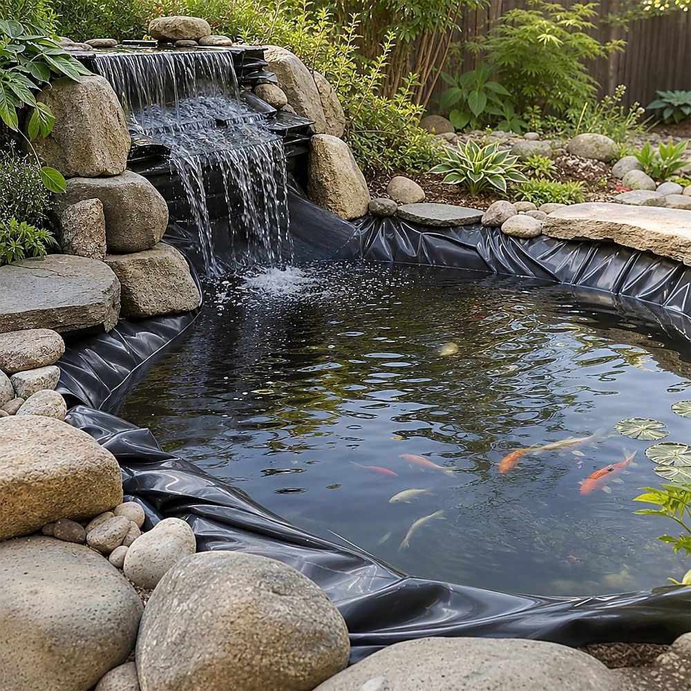 Fish Pond Liner 3 x 4.6m x 0.5mm Garden Pool Membrane Reinforced