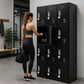 12-Door Locker for Office, Gym, Shed, School, Home Storage - 4-Digit Combination Lock
