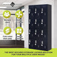 12-Door Locker for Office, Gym, Shed, School, Home Storage - 4-Digit Combination Lock