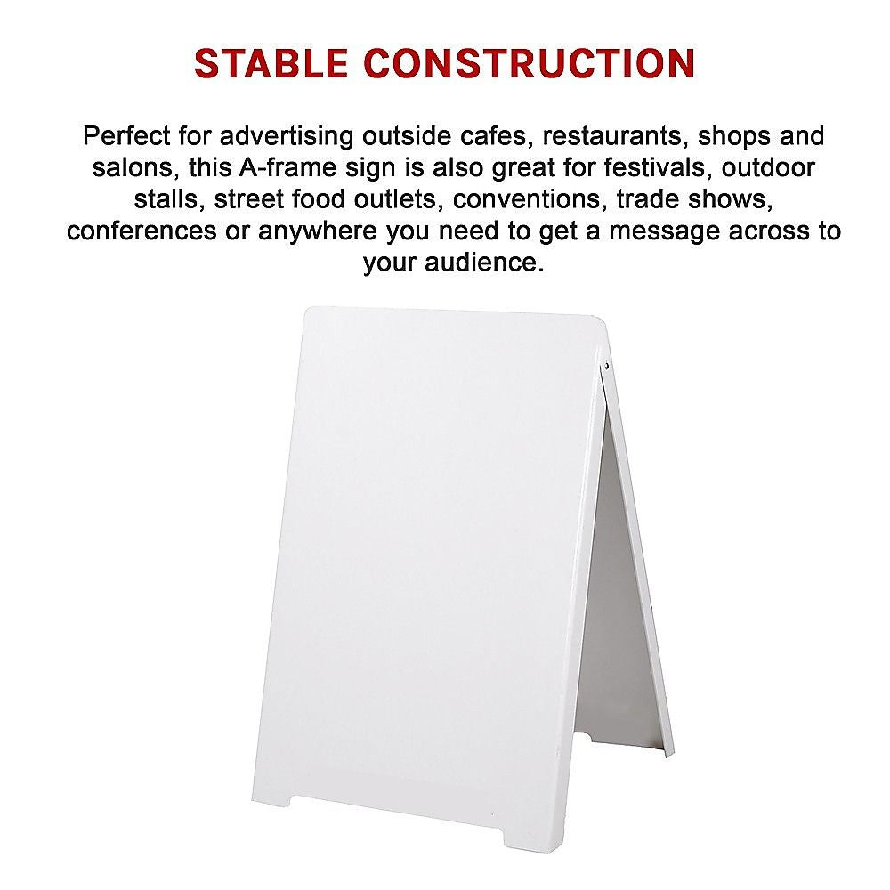 Sidewalk A-Frame Sign Double-Sided Sandwich Board for Graphic Plastic Panels