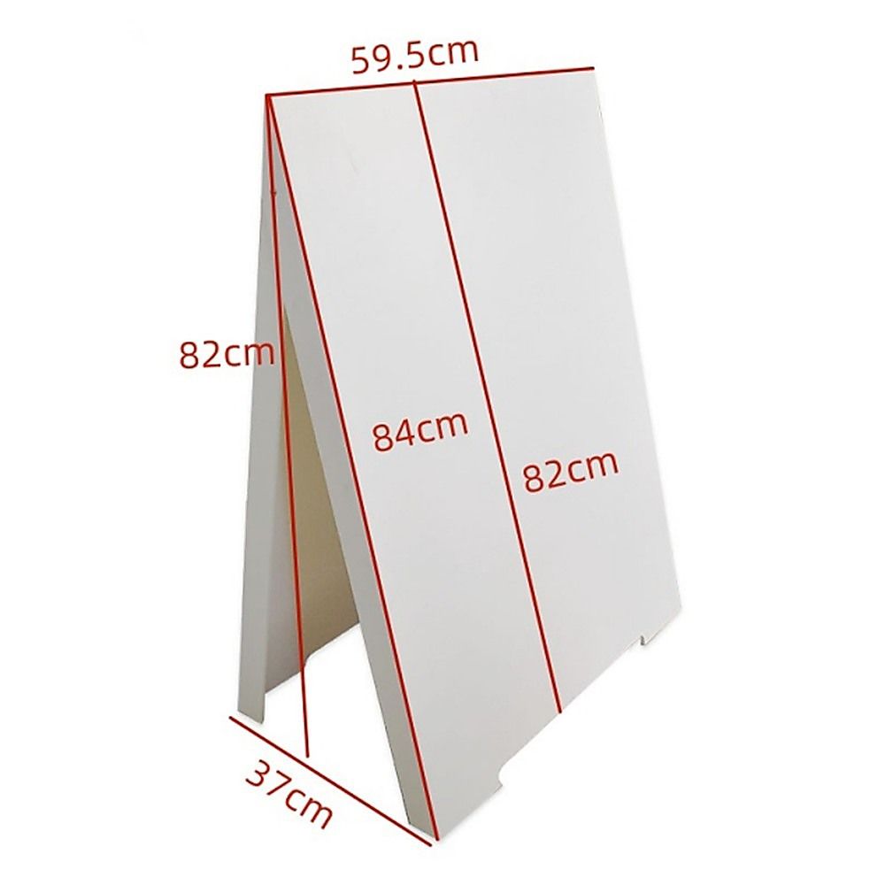 Sidewalk A-Frame Sign Double-Sided Sandwich Board for Graphic Plastic Panels
