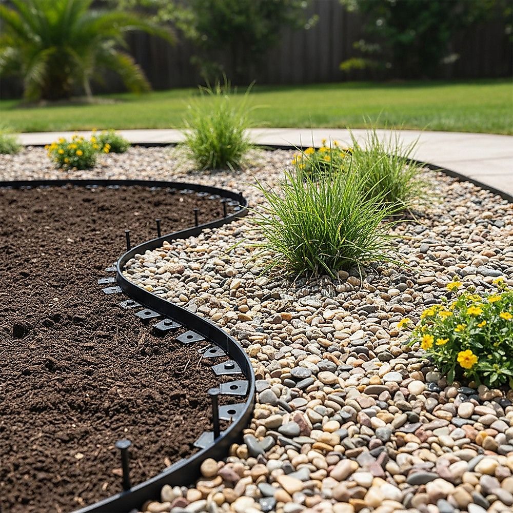 Landscape No-Dig Lawn Garden Edging Kit 10m Flexible Durable Border Paver