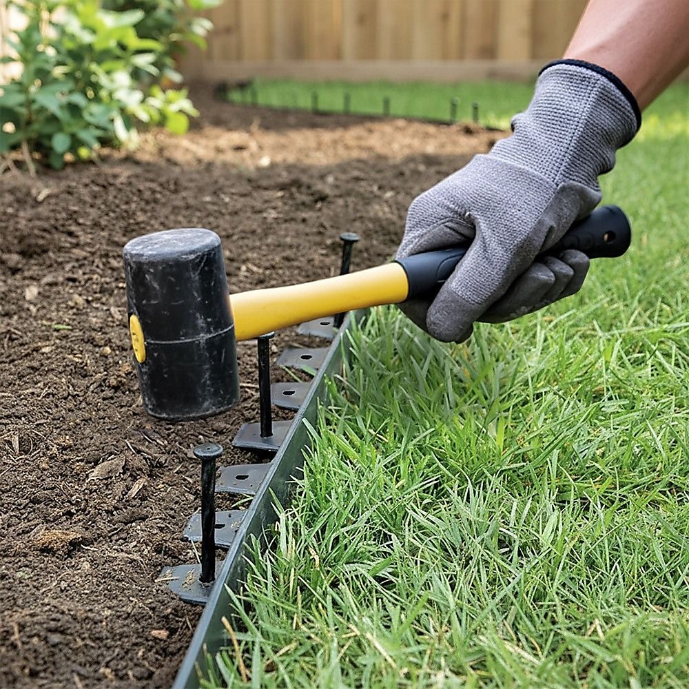 Landscape No-Dig Lawn Garden Edging Kit 10m Flexible Durable Border Paver