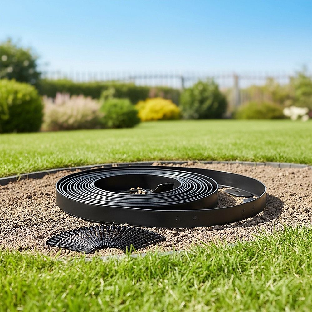 Landscape No-Dig Lawn Garden Edging Kit 10m Flexible Durable Border Paver