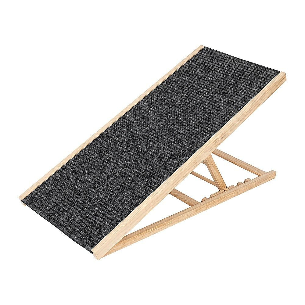 Dog Pet Ramp Foldable Adjustable Height Stair for Bed Sofa Car - 100cm