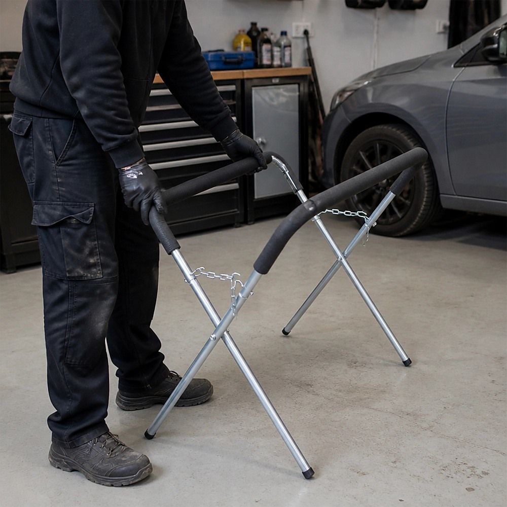 Fender Work Bench Panel Stand - Curved Legs Panel Repair Beating Spray Painting