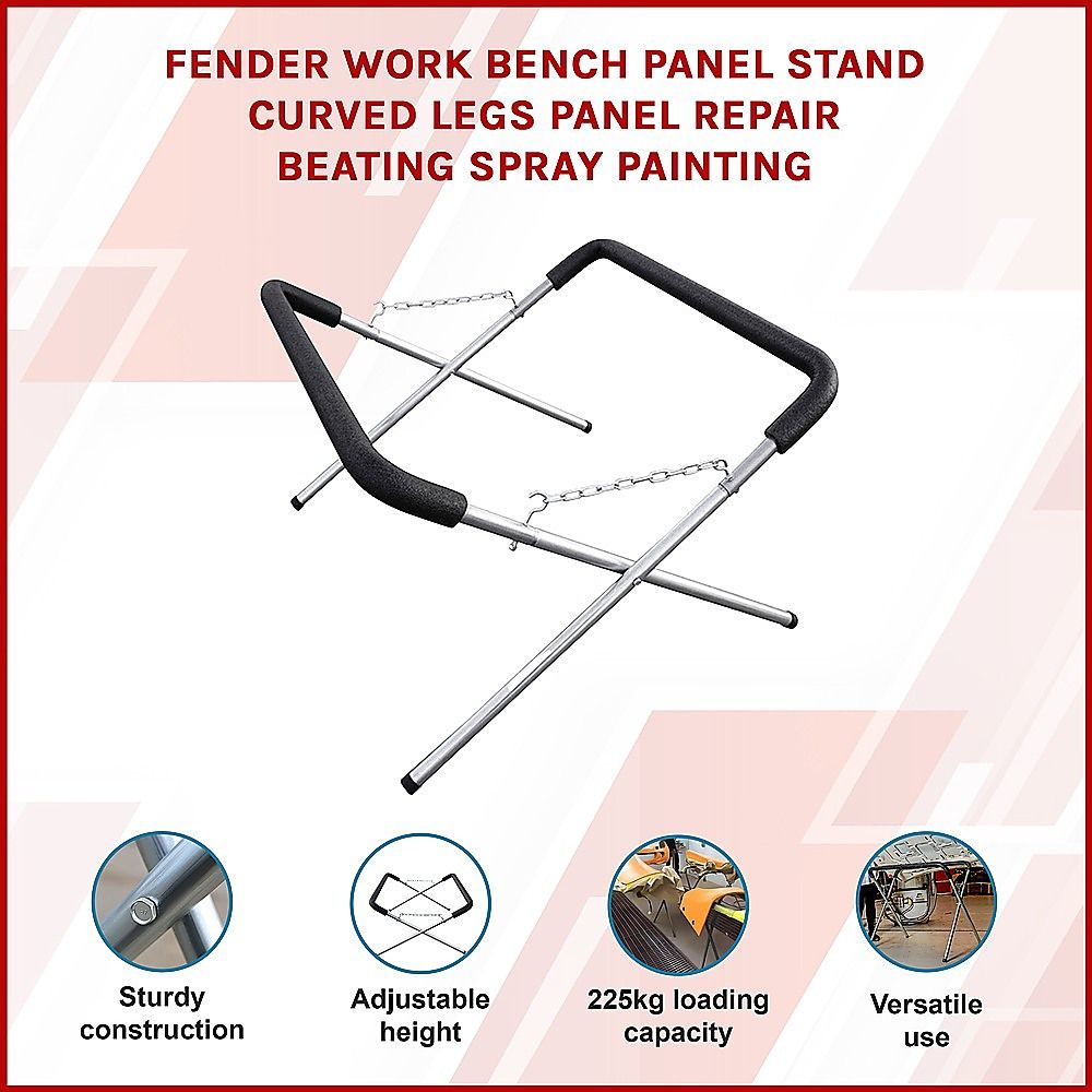 Fender Work Bench Panel Stand - Curved Legs Panel Repair Beating Spray Painting