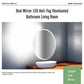 Oval Mirror LED Anti-Fog Illuminated Bathroom Living Room
