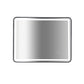 Rectangular Mirror LED Anti-Fog Illuminated Bathroom Living Room - 90x70cm