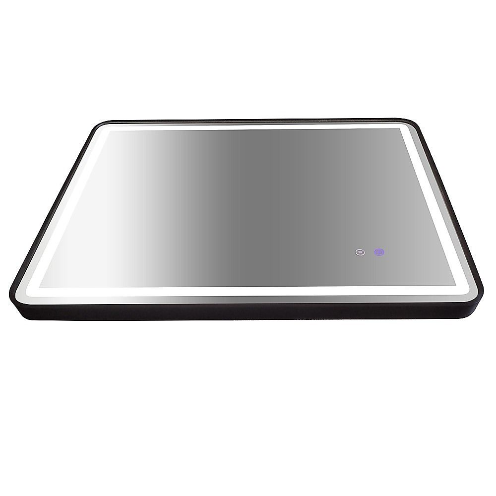 Rectangular Mirror LED Anti-Fog Illuminated Bathroom Living Room - 90x70cm