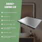 Rectangular Mirror LED Anti-Fog Illuminated Bathroom Living Room - 90x70cm