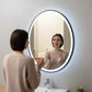 Oval Mirror LED Anti-Fog Illuminated Bathroom Living Room