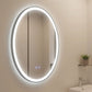 Oval Mirror LED Anti-Fog Illuminated Bathroom Living Room
