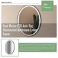 Oval Mirror LED Anti-Fog Illuminated Bathroom Living Room