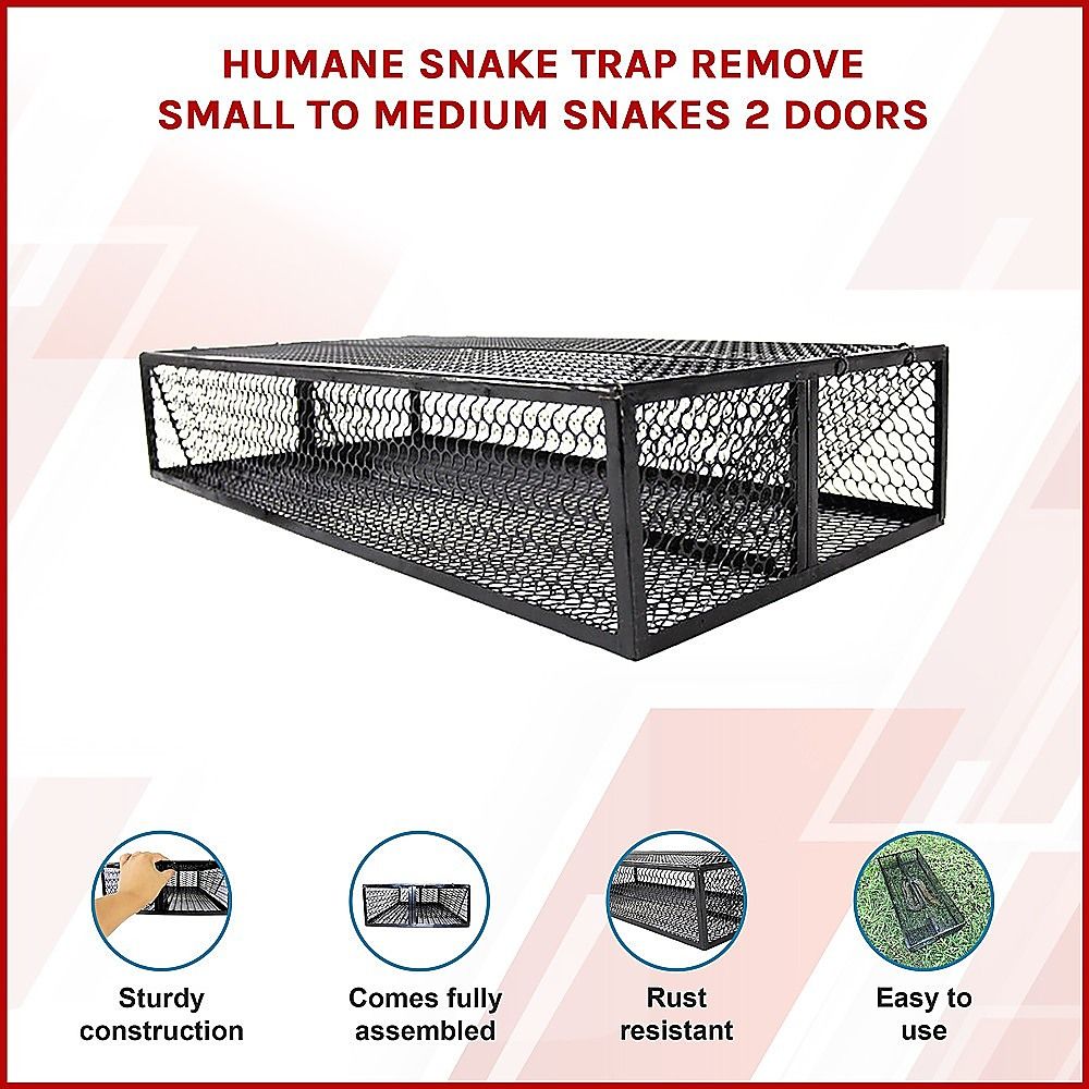 Humane Snake Trap - Remove Small to Medium Snakes, 2 Doors