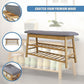 Shoe Stool Storage Rack Cabinet - Multifunctional Space Saving