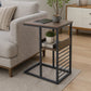 Side Table Sofa End Wooden Shelf Couch Living Nightstand