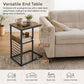 Side Table Sofa End Wooden Shelf Couch Living Nightstand