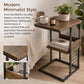 Side Table Sofa End Wooden Shelf Couch Living Nightstand