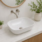 Bathroom Basin Vanity Sink Ceramic Oval Above Counter Top Mount Bowl