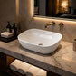 Bathroom Basin Vanity Sink Ceramic Oval Above Counter Top Mount Bowl