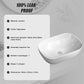Bathroom Basin Vanity Sink Ceramic Oval Above Counter Top Mount Bowl