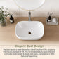 Bathroom Basin Vanity Sink Ceramic Oval Above Counter Top Mount Bowl