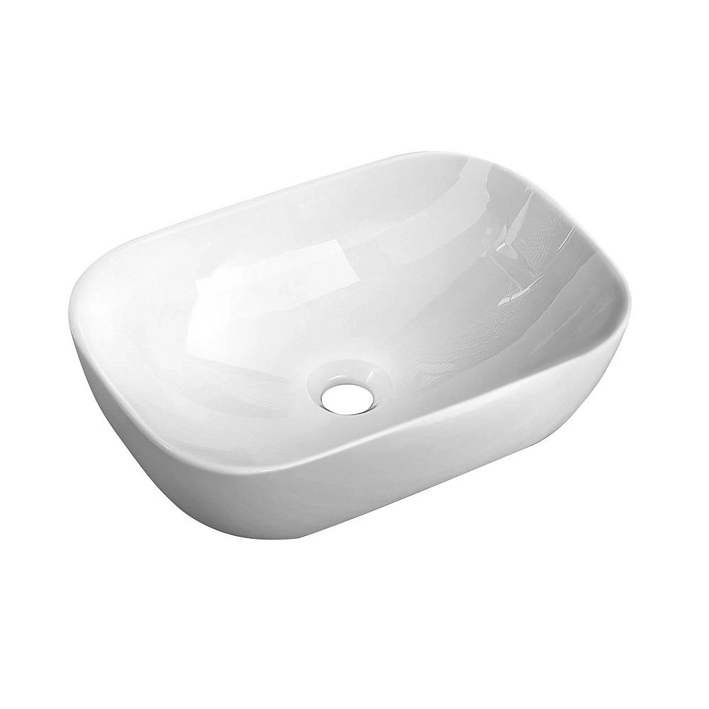 Bathroom Basin Vanity Sink Ceramic Oval Above Counter Top Mount Bowl