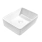 Bathroom Basin Vanity Sink Ceramic Square Above Counter Top Mount Bowl