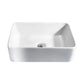 Bathroom Basin Vanity Sink Ceramic Square Above Counter Top Mount Bowl