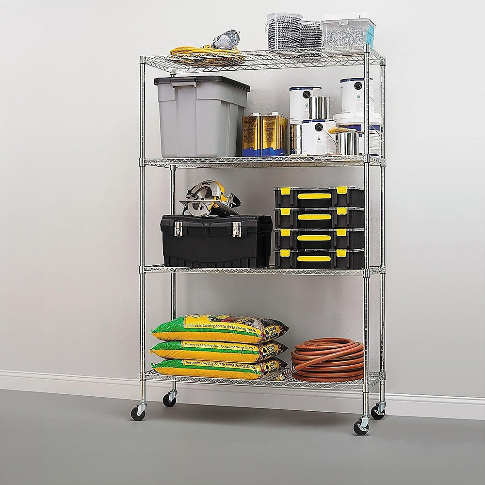 Modular Wire Storage Shelf 900 x 350 x 1800mm Steel Shelving