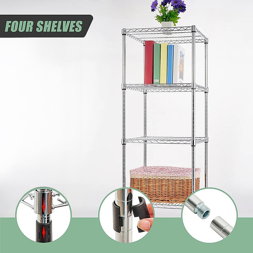 Modular Wire Storage Shelf 600 x 600 x 1800mm Steel Shelving