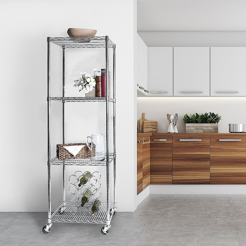 Modular Wire Storage Shelf 600 x 600 x 1800mm Steel Shelving