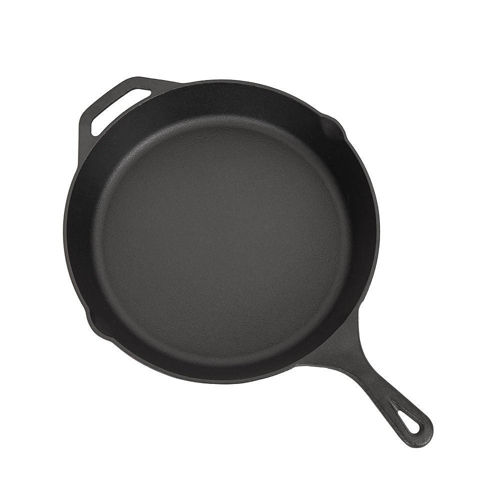 Frying Pan Non-Stick Cast Iron Steak Skillet Round BBQ Grill Cookware - 30cm