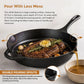 Frying Pan Non-Stick Cast Iron Steak Skillet Round BBQ Grill Cookware - 30cm